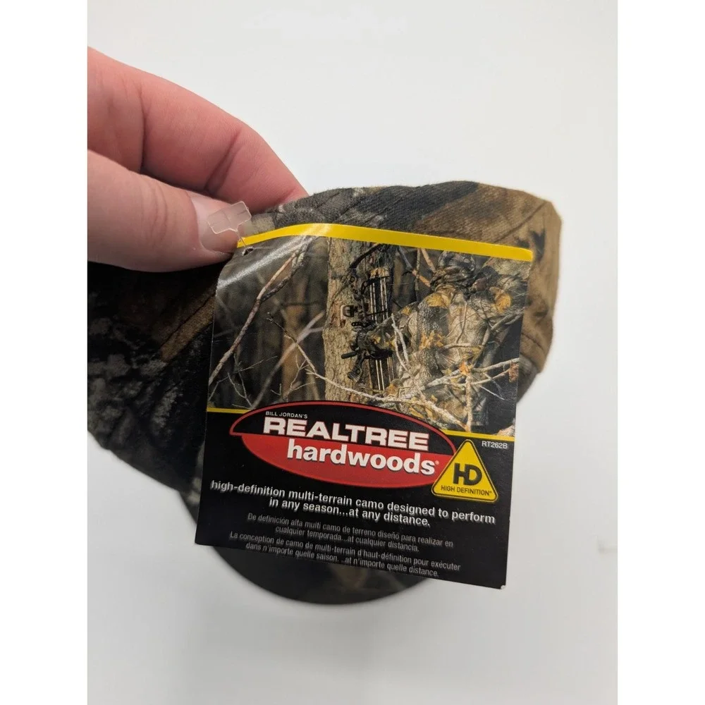 Realtree Hardwoods HD Camouflage Snap Back Cap Hat  NWT  Blank